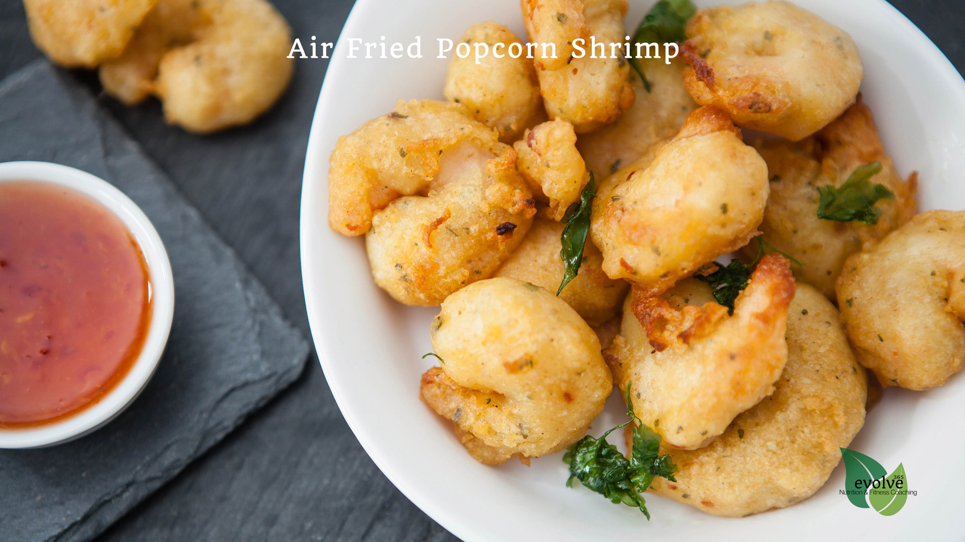 Air Fried Popcorn Shrimp Featured