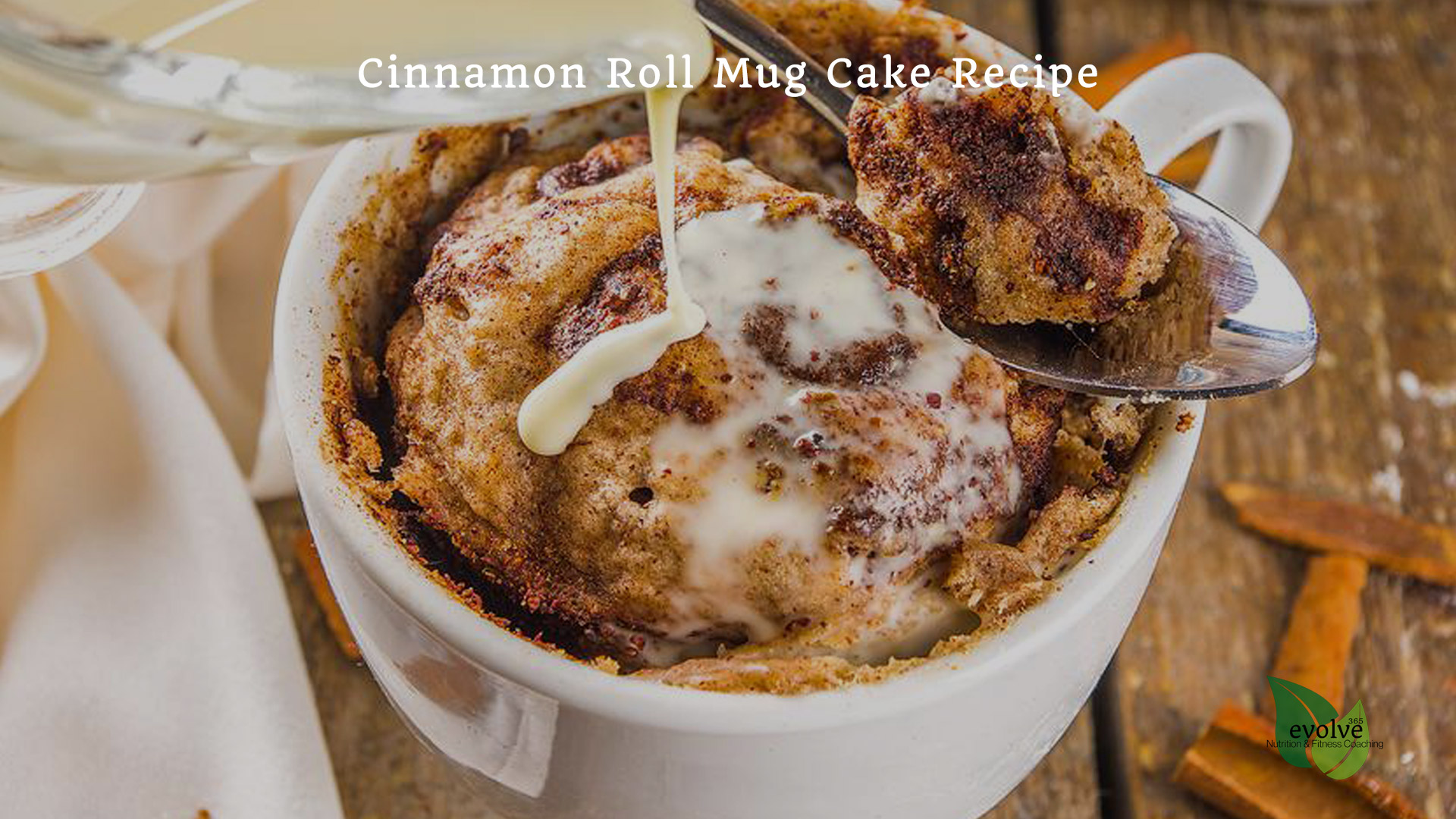 Cinnamon Roll Mug Cake Recipe Featured