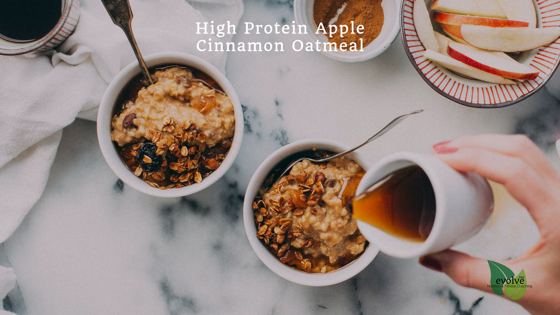 High Protein Apple Cinnamon Oatmeal Featured Edited