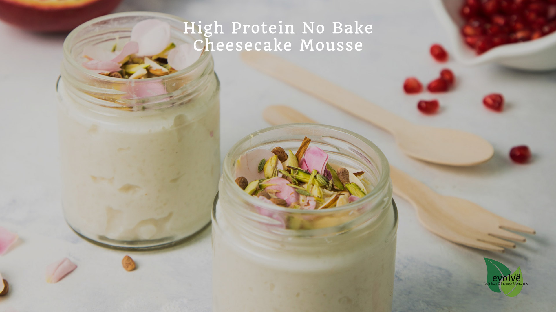 High Protein No Bake Cheesecake Mousse Featured Edited
