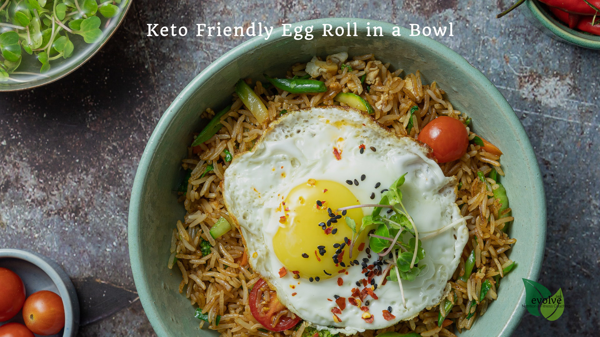 Keto Friendly Egg Roll in a Bowl featured